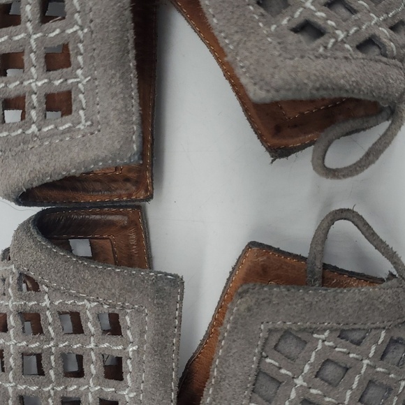 Anthropologie Jeffrey Campbell Suede Ankle Boots Size 8.5 - Picture 12 of 16